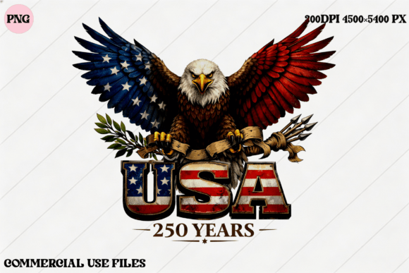 Download American Eagle USA 250 Years Graphic - Premium Resources