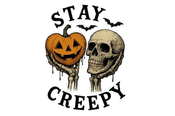 Download Stay Creepy PNG, Retro Halloween Pumpkin - Creepy png Collection