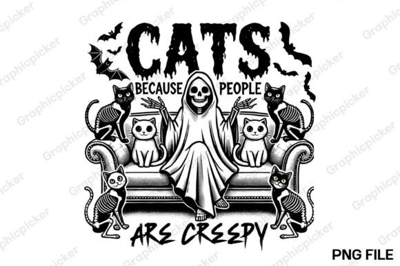Download Cats People Are Creepy PNG, Skeleton Cat - Creepy png Collection