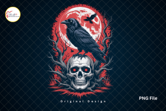 Download Gothic Raven Skull PNG, Halloween PNG - Premium Bundle